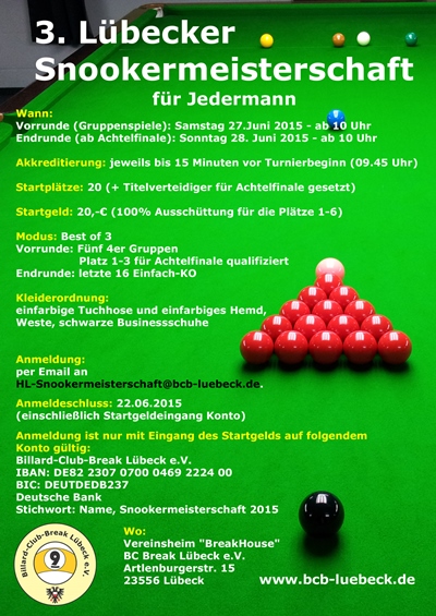 2. Lübecker Snookermeisterschaft