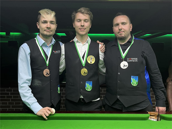 Gold bei den Herren bei den Norddeutschen Meisterschaften im Snooker 